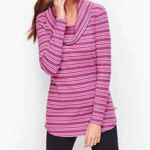 Talbots Striped Cowl Neck Knit Top Women’s Medium